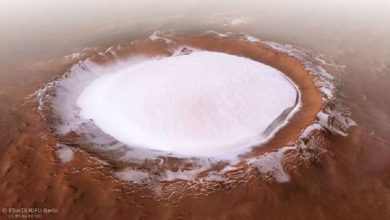 Photo of علماء الفلك يصورون “بحيرة الثلج” على المريخ